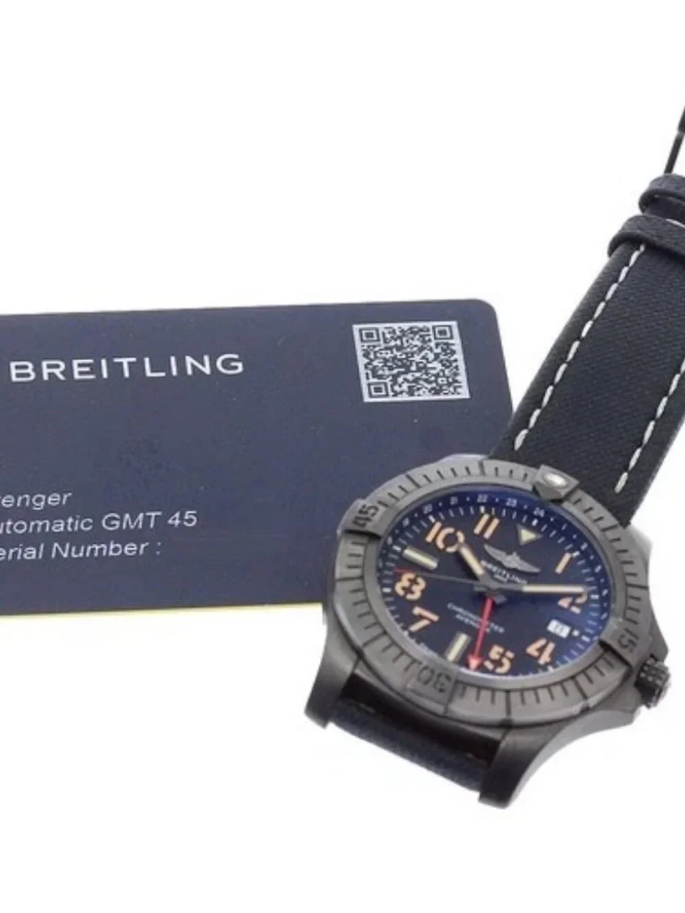 BREITLING Avenger GMT 45 Night Mission V32395 black Dial Automatic Men's_966313